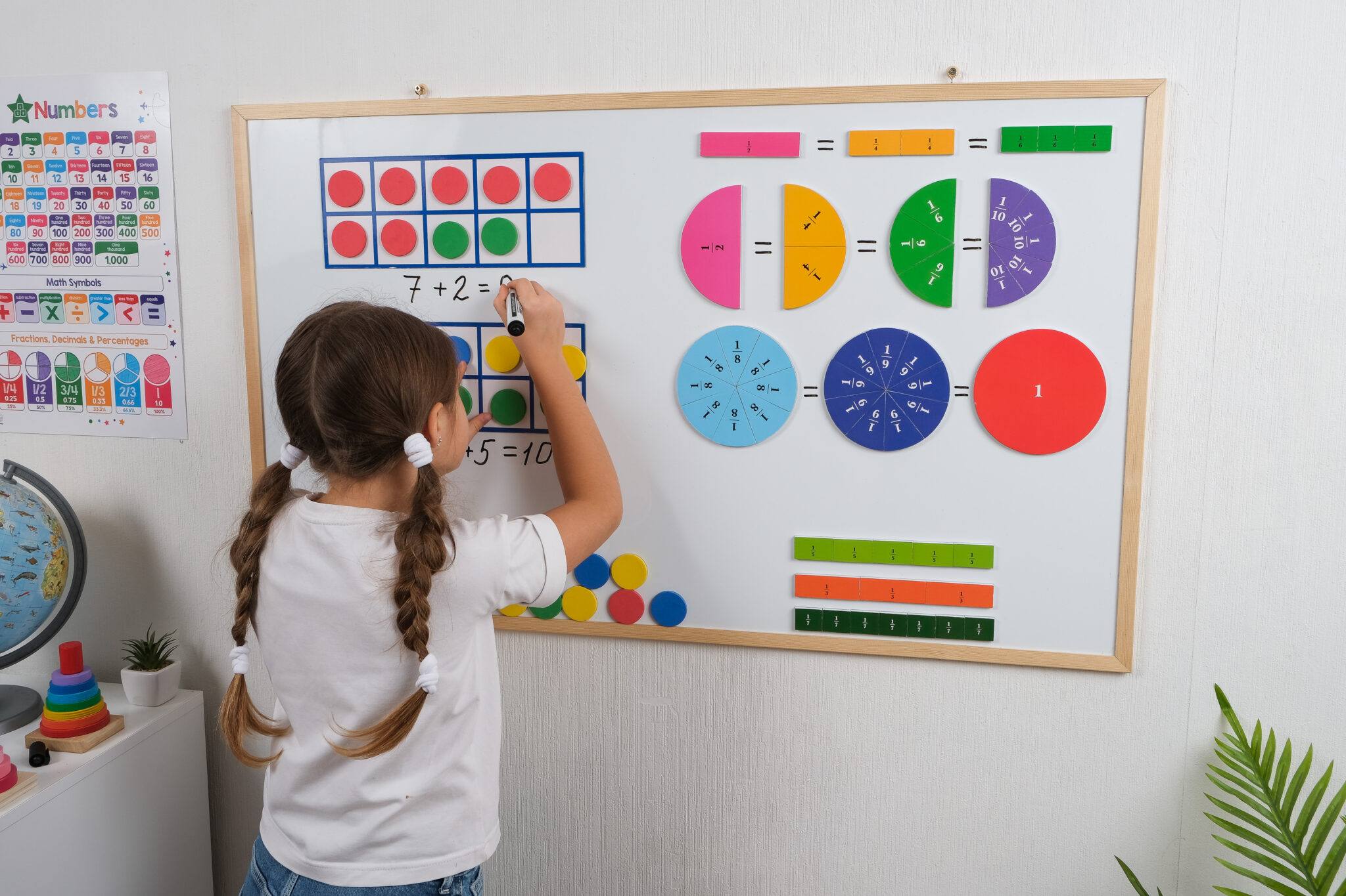 Seorang siswa belajar matematika dengan pendekatan CPA dari kurikulum Singapura