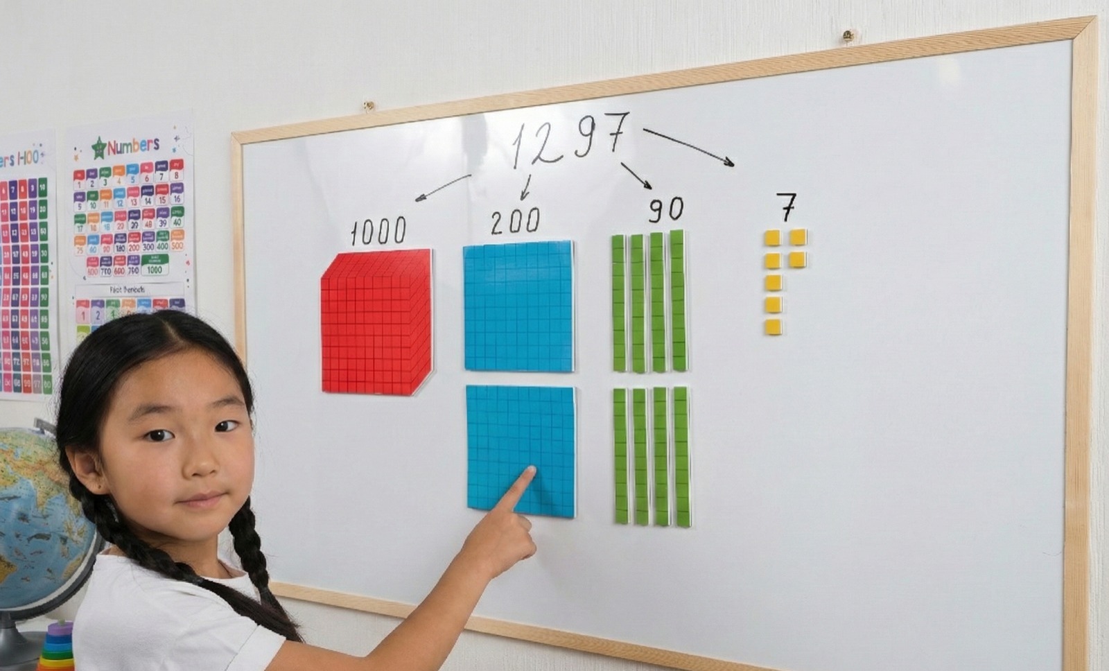 Contoh penerapan metode CPA matematika kurikulum Singapura dalam menerangkan konsep angka ribuan